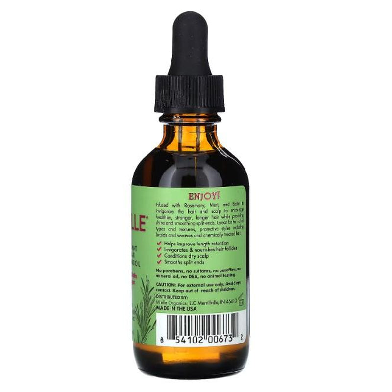Mielle Rosemary Mint Scalp & Hair Strengthening Oil, 2 fl oz (59 ml) – Nourishing Hair Growth & Scalp Care Treatment