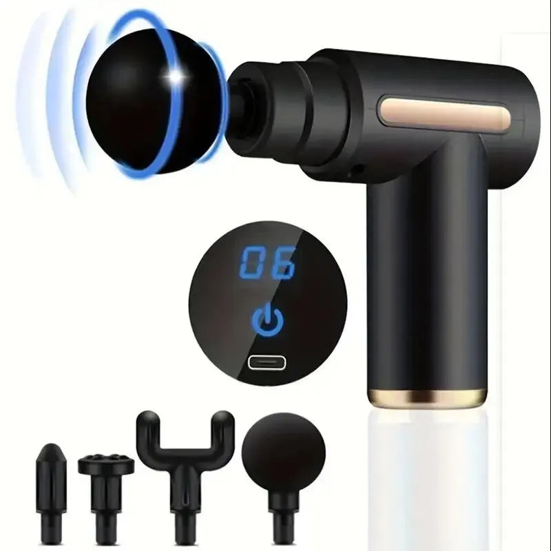 Mini Muscle Massage Gun – Portable Deep Tissue Handheld Percussion Massager for Back, Neck, Legs & Body