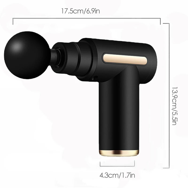 Mini Muscle Massage Gun – Portable Deep Tissue Handheld Percussion Massager for Back, Neck, Legs & Body