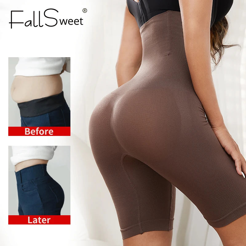 Women’s High-Waist Tummy Control Shapewear Shorts – Seamless Body Shaper Panties with Butt Lifter, Plus Sizes XS–6XL