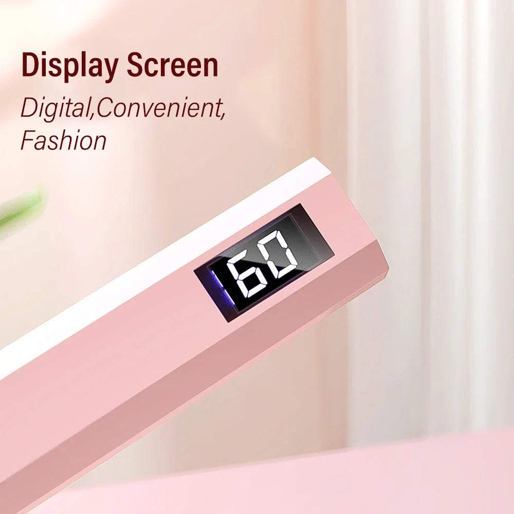 Portable Mini UV LED Nail Lamp – Rechargeable Handheld Nail Dryer Pen for Fast & Safe Gel Polish Curing