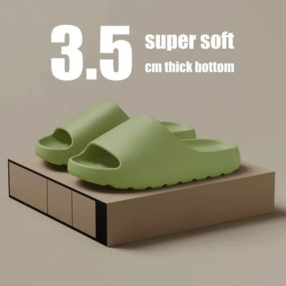 "Coconut Slippers Cloud Sandals – Thick-Soled EVA Slides for Men & Women, Soft Bottom Summer Beach Footwear"