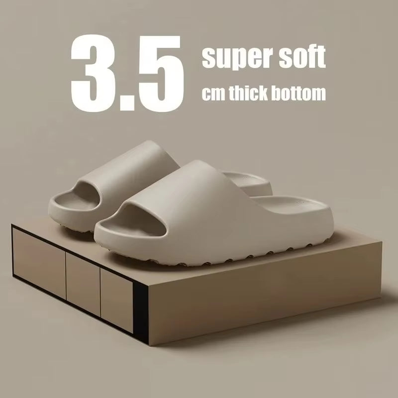 "Coconut Slippers Cloud Sandals – Thick-Soled EVA Slides for Men & Women, Soft Bottom Summer Beach Footwear"