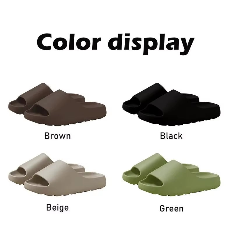 "Coconut Slippers Cloud Sandals – Thick-Soled EVA Slides for Men & Women, Soft Bottom Summer Beach Footwear"