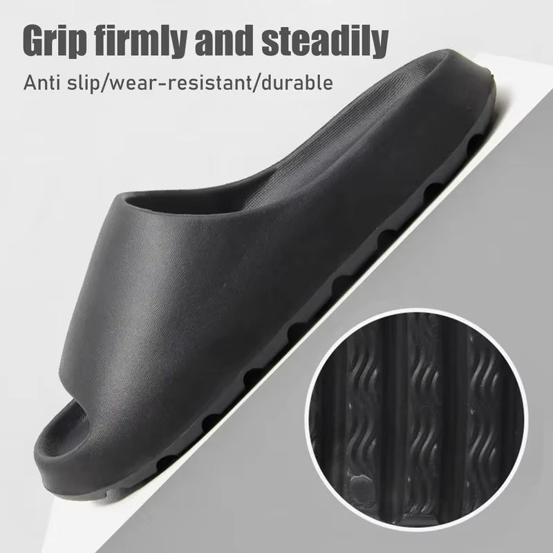 "Coconut Slippers Cloud Sandals – Thick-Soled EVA Slides for Men & Women, Soft Bottom Summer Beach Footwear"