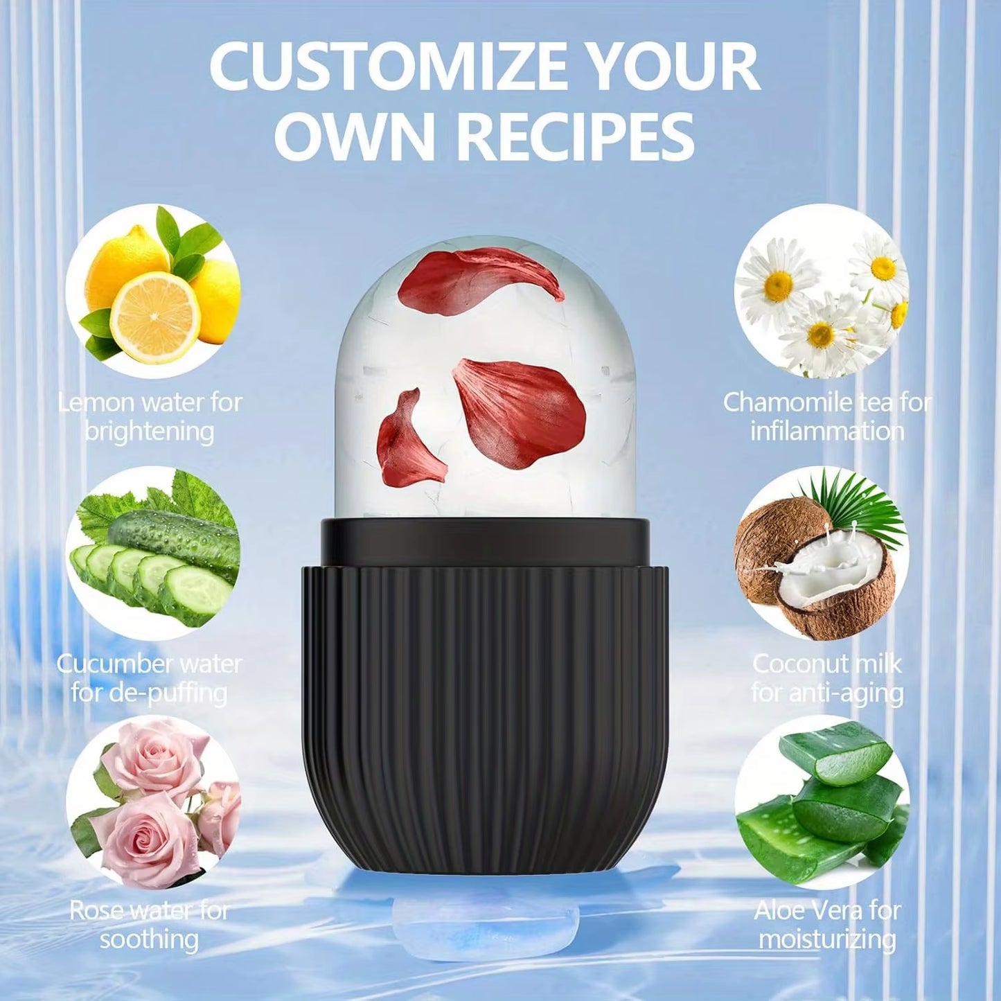 Silicone Facial Ice Holder – Cooling Massage for Glowing Skin