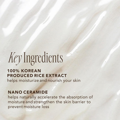 Rice Ceramide Moisturizing Emulsion – Lightweight Brightening & Hydrating Face Lotion with Rice Extract – Strengthens Skin Barrier & Targets Dryness – Korean Skincare