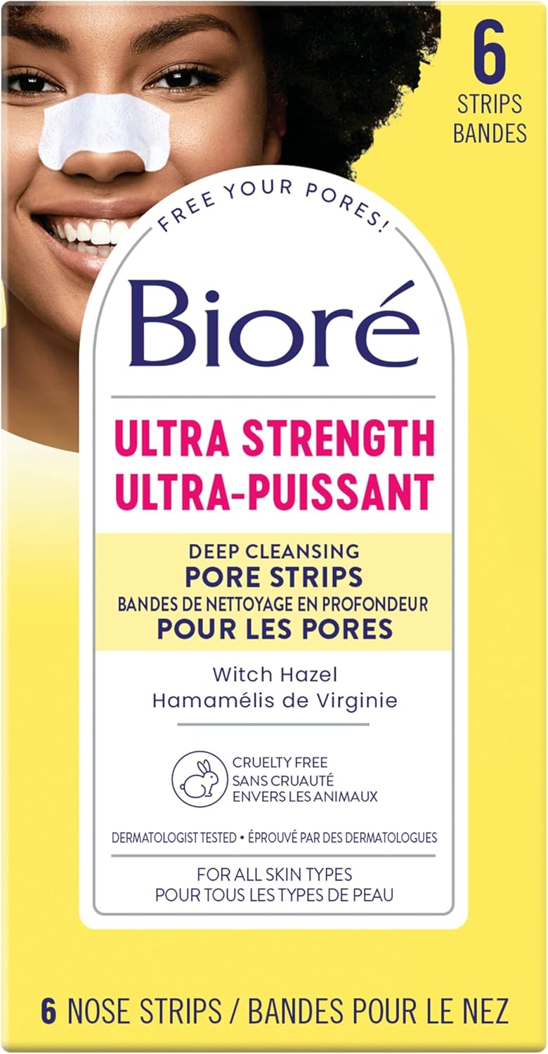 Deep Cleansing Original Pore Strips, for Instant Pore Unclogging and Blackhead Removal (8 Count) 
