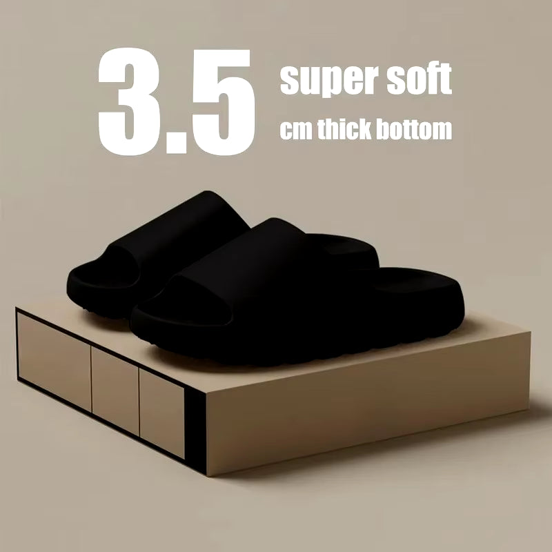 "Coconut Slippers Cloud Sandals – Thick-Soled EVA Slides for Men & Women, Soft Bottom Summer Beach Footwear"