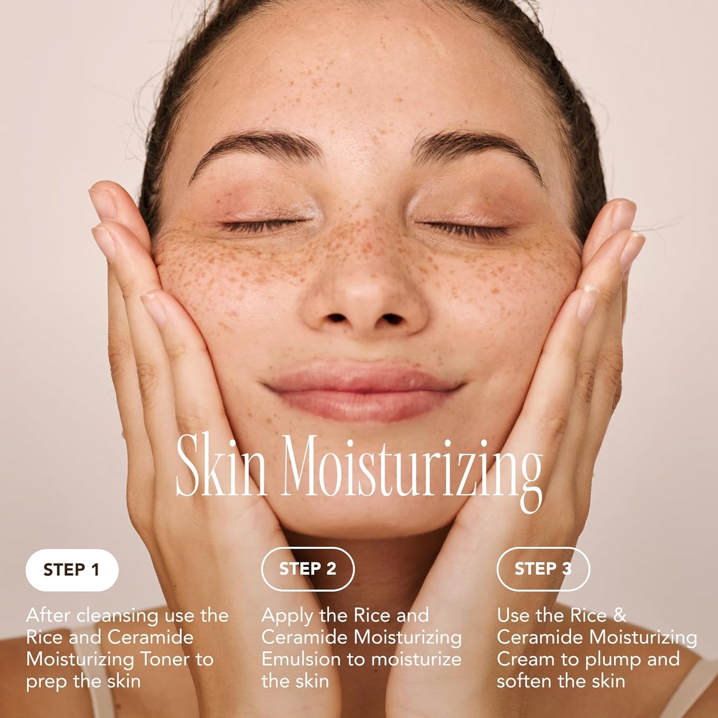 Rice Ceramide Moisturizing Emulsion – Lightweight Brightening & Hydrating Face Lotion with Rice Extract – Strengthens Skin Barrier & Targets Dryness – Korean Skincare