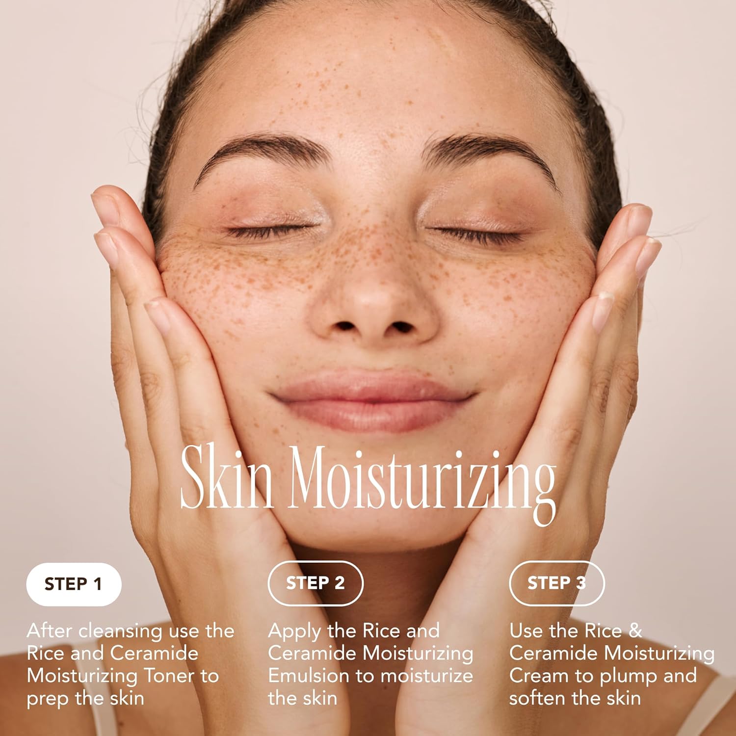 Rice Ceramide Moisturizing Emulsion – Lightweight Brightening & Hydrating Face Lotion with Rice Extract – Strengthens Skin Barrier & Targets Dryness – Korean Skincare