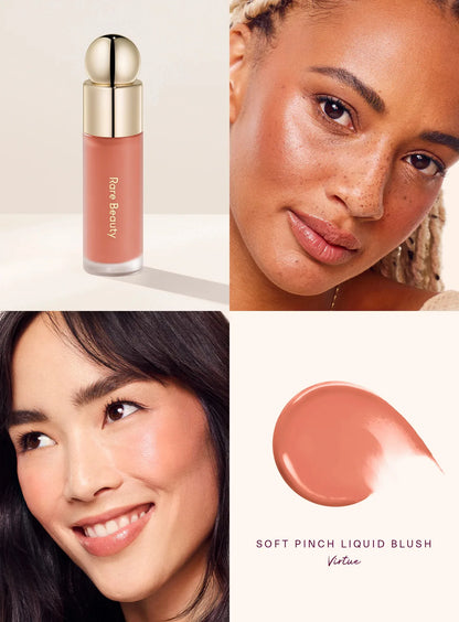 Rare Beauty Liquid Blush – Multi-Use Lip, Cheek & Eye Blusher | Waterproof, Hydrating Cream Formula for Face Contour, Glow & Plump Finish