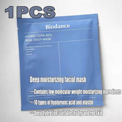 Bio Collagen Face Mask – Moisturizing, Anti-Aging, Lifting & Brightening Korean Skincare for Fine Lines & Firm Skin
