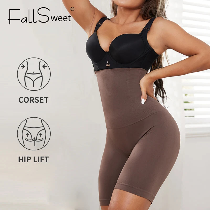 Women’s High-Waist Tummy Control Shapewear Shorts – Seamless Body Shaper Panties with Butt Lifter, Plus Sizes XS–6XL