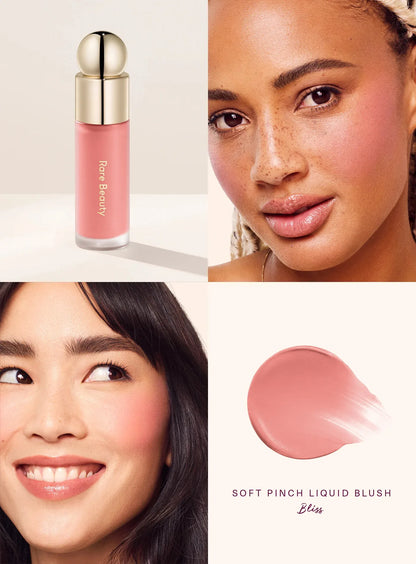 Rare Beauty Liquid Blush – Multi-Use Lip, Cheek & Eye Blusher | Waterproof, Hydrating Cream Formula for Face Contour, Glow & Plump Finish