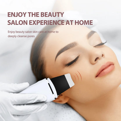 Ultrasonic Skin Scrubber & EMS Facial Cleaner – Deep Pore Cleansing, Blackhead Remover, Face Lifting, Skin Tightening & Peeling Tool
