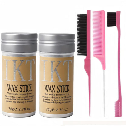 "2/5Pcs Hair Wax Stick for Women, Kids, and Toddlers – Slick Back Gel Pomade for Flyaway Hair, Wig Styling & Smooth Finish"