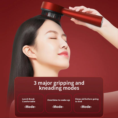 Electric Scalp Massage Comb with Red Light Therapy – Hair Growth Stimulator and Anti-Hair Loss Oil Applicator Brush