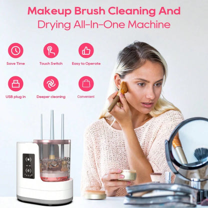 Exclusive Electric Makeup Brush Cleaner, a Cleaning Tool for Makeup Brushes and Foundation.
