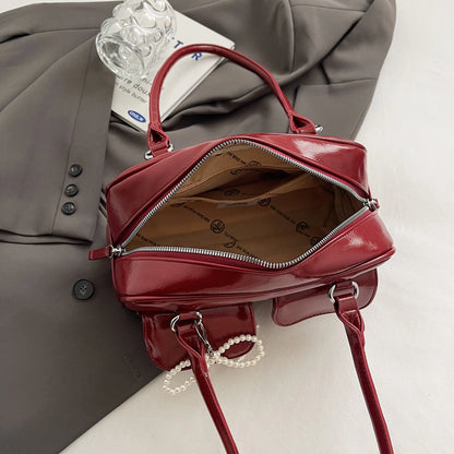 Korean-Style Underarm Bow Shoulder Bag for Women – Trendy, Versatile, and Minimalist Pillow Design
