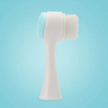Double-Sided Silicone Facial Cleansing Brush – Exfoliating Face Brush for Blackhead Removal and Pore Cleaning