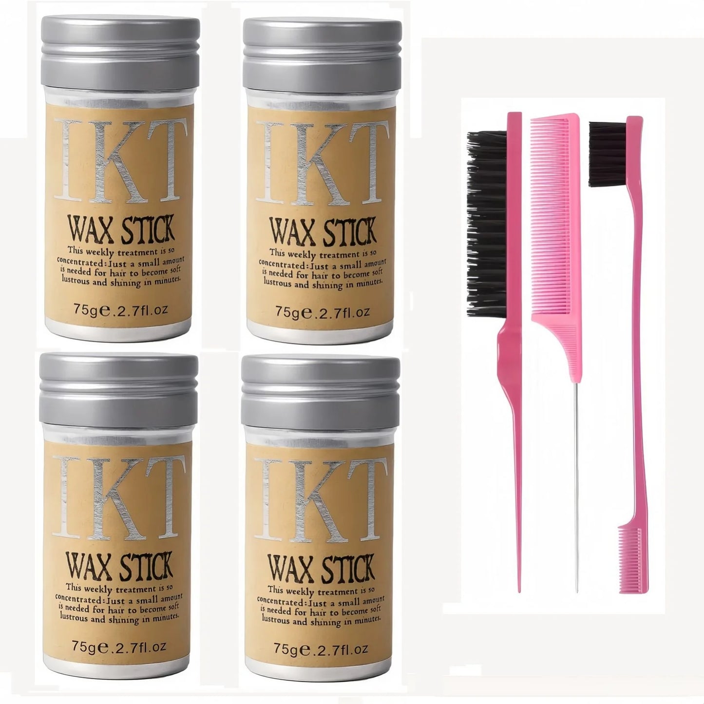 "2/5Pcs Hair Wax Stick for Women, Kids, and Toddlers – Slick Back Gel Pomade for Flyaway Hair, Wig Styling & Smooth Finish"