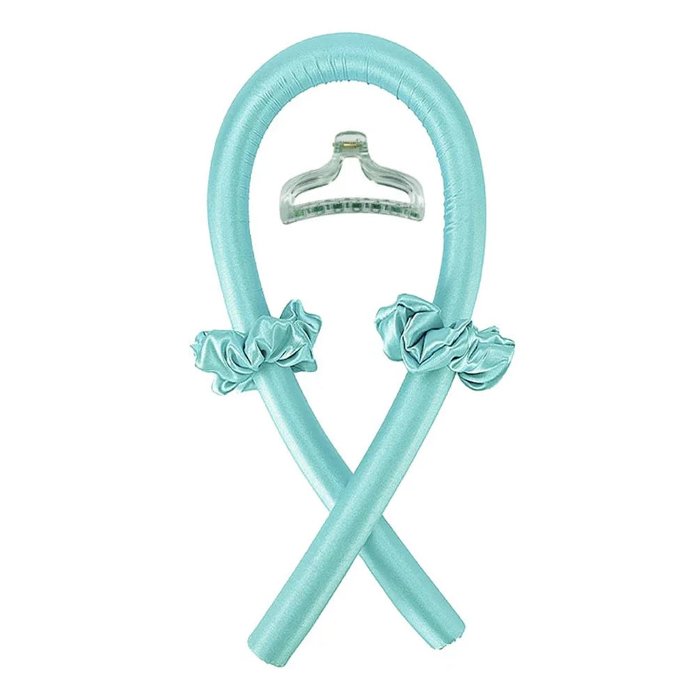 Heatless Curling Rod Headband – No Heat Silk Hair Curlers for Overnight Curls, Soft Sleep-In Ribbon Rollers, Lazy Hair Styling Tool