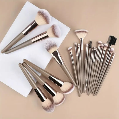 Professional Makeup Brush Set – Soft Fluffy Foundation, Eyeshadow, Concealer, Blending & Kabuki Brushes | Beauty Tools for Women