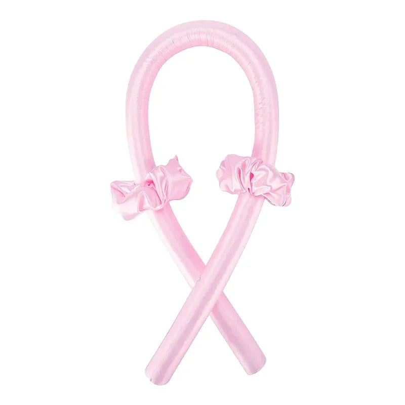 Heatless Curling Rod Headband – No Heat Silk Hair Curlers for Overnight Curls, Soft Sleep-In Ribbon Rollers, Lazy Hair Styling Tool