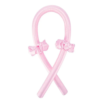 Heatless Curling Rod Headband – No Heat Silk Hair Curlers for Overnight Curls, Soft Sleep-In Ribbon Rollers, Lazy Hair Styling Tool