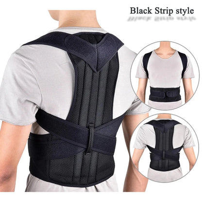 Adjustable Back Posture Corrector Brace – Breathable Back and Shoulder Support for Women, Students, and Kids