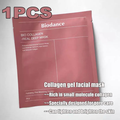 Bio Collagen Face Mask – Moisturizing, Anti-Aging, Lifting & Brightening Korean Skincare for Fine Lines & Firm Skin