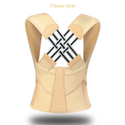 Adjustable Back Posture Corrector Brace – Breathable Back and Shoulder Support for Women, Students, and Kids
