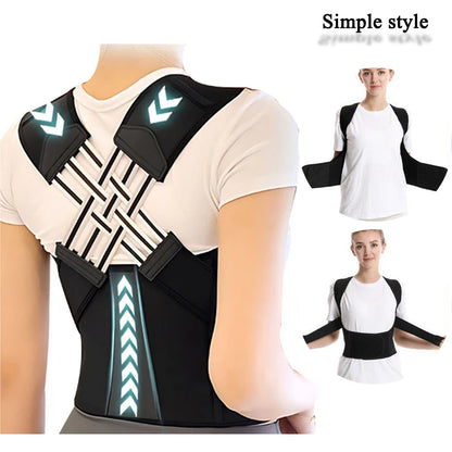 Adjustable Back Posture Corrector Brace – Breathable Back and Shoulder Support for Women, Students, and Kids