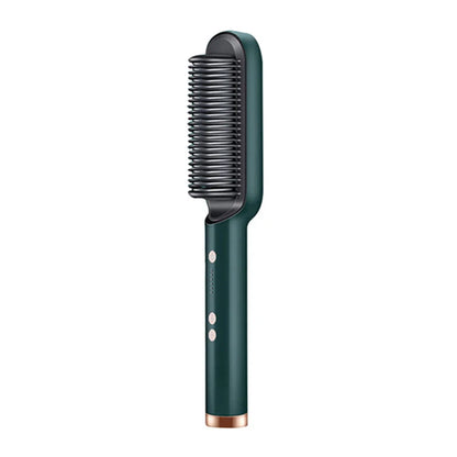 Multifunctional Ionic Hair Straightener and Curler Brush – Fast Heating Electric Comb Styler for Smooth, Frizz-Free Hair