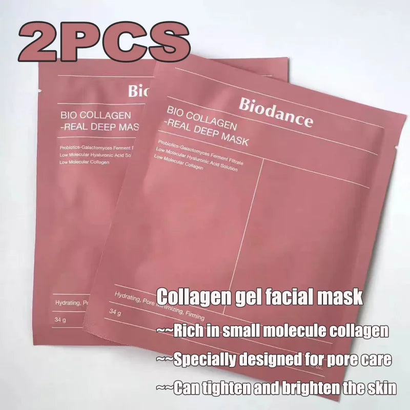 Bio Collagen Face Mask – Moisturizing, Anti-Aging, Lifting & Brightening Korean Skincare for Fine Lines & Firm Skin