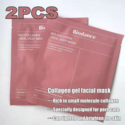 Bio Collagen Face Mask – Moisturizing, Anti-Aging, Lifting & Brightening Korean Skincare for Fine Lines & Firm Skin