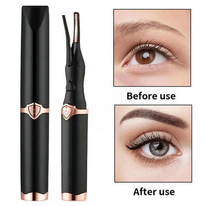 Rechargeable Heated Eyelash Curler – Long-Lasting Natural Curl, Compact & Portable Design for Effortless Styling