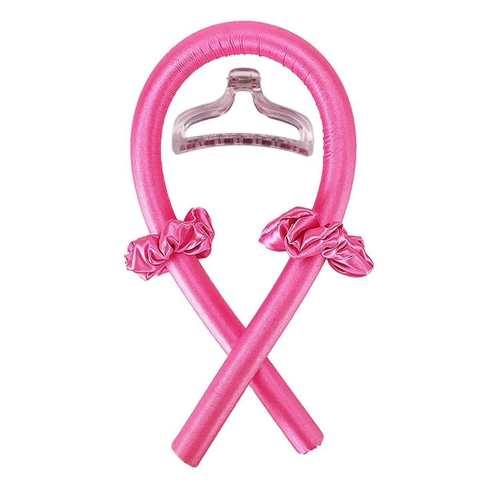 Heatless Curling Rod Headband – No Heat Silk Hair Curlers for Overnight Curls, Soft Sleep-In Ribbon Rollers, Lazy Hair Styling Tool