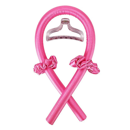 Heatless Curling Rod Headband – No Heat Silk Hair Curlers for Overnight Curls, Soft Sleep-In Ribbon Rollers, Lazy Hair Styling Tool