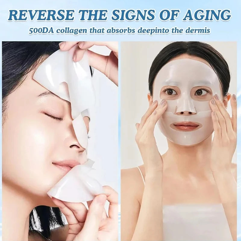 Bio Collagen Face Mask – Moisturizing, Anti-Aging, Lifting & Brightening Korean Skincare for Fine Lines & Firm Skin