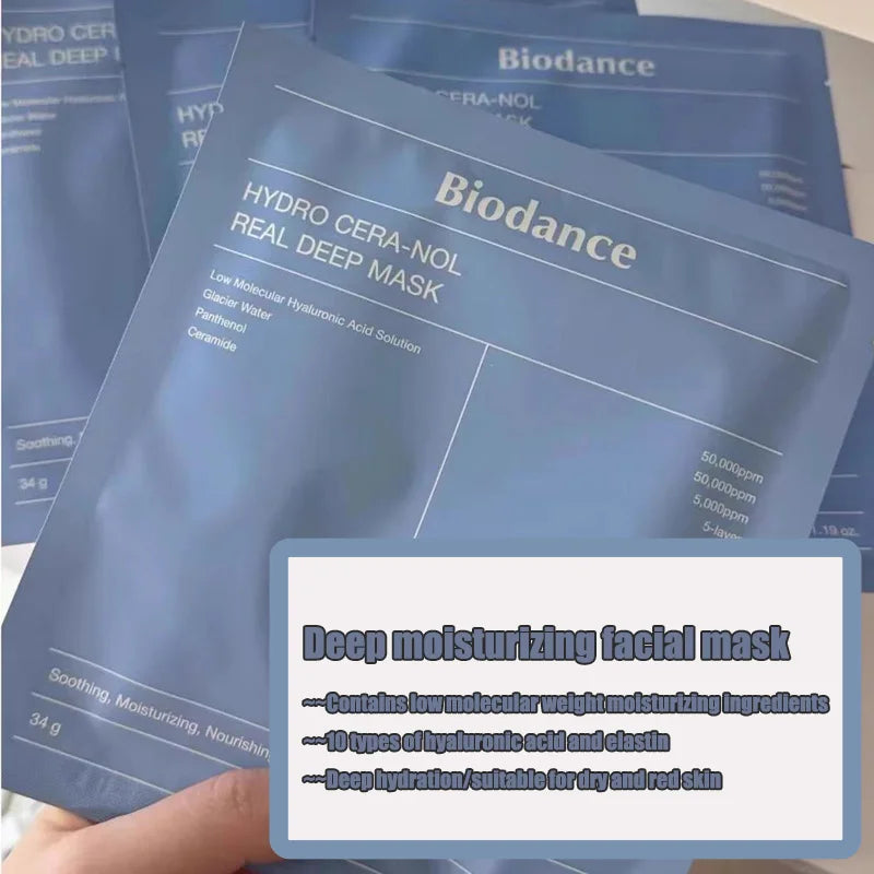 Bio Collagen Face Mask – Moisturizing, Anti-Aging, Lifting & Brightening Korean Skincare for Fine Lines & Firm Skin
