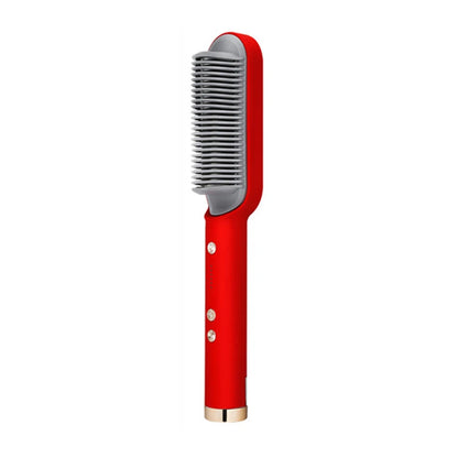 Multifunctional Ionic Hair Straightener and Curler Brush – Fast Heating Electric Comb Styler for Smooth, Frizz-Free Hair