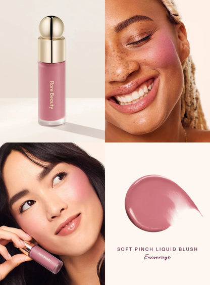 Rare Beauty Liquid Blush – Multi-Use Lip, Cheek & Eye Blusher | Waterproof, Hydrating Cream Formula for Face Contour, Glow & Plump Finish