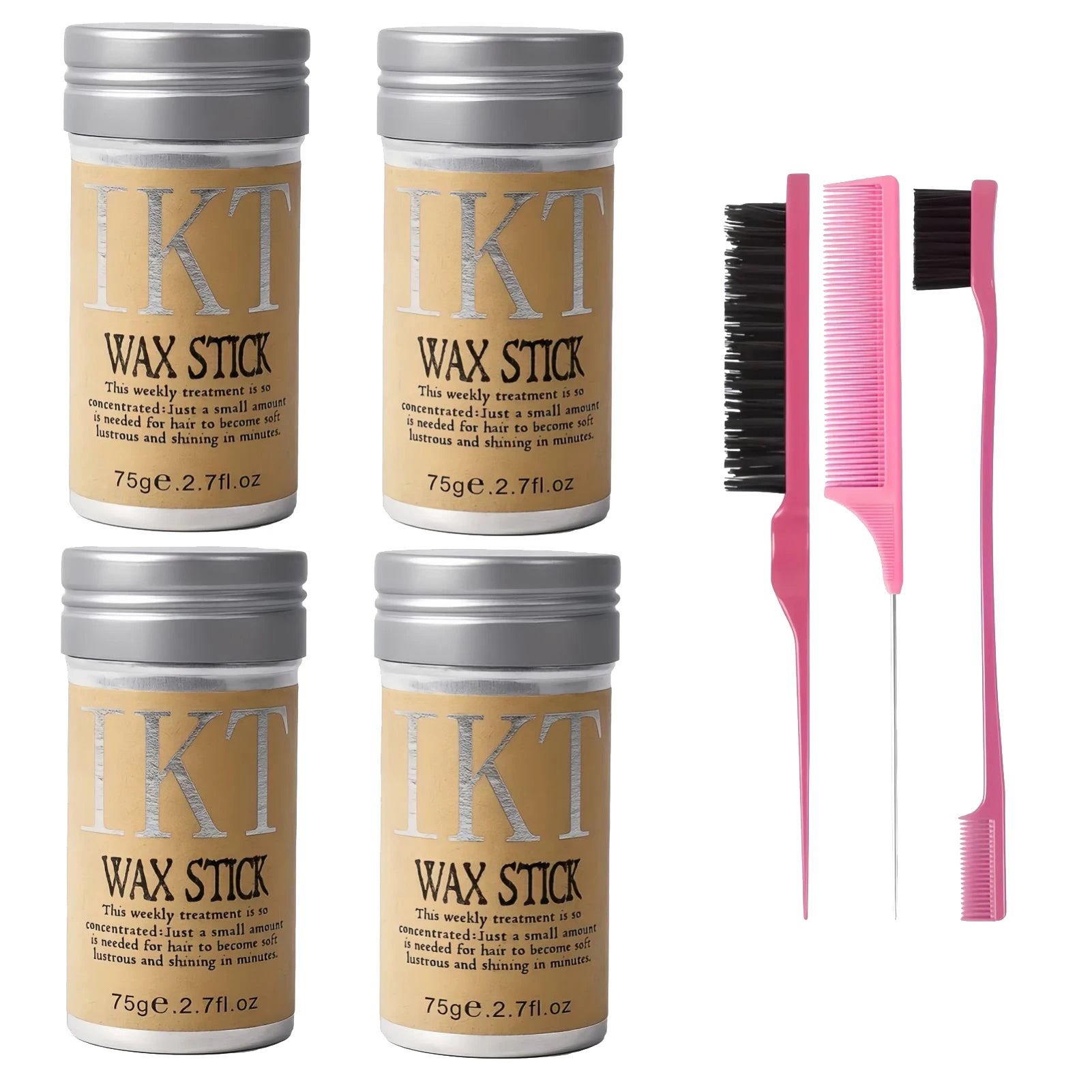 "2/5Pcs Hair Wax Stick for Women, Kids, and Toddlers – Slick Back Gel Pomade for Flyaway Hair, Wig Styling & Smooth Finish"
