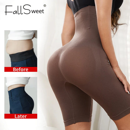 Women’s High-Waist Tummy Control Shapewear Shorts – Seamless Body Shaper Panties with Butt Lifter, Plus Sizes XS–6XL