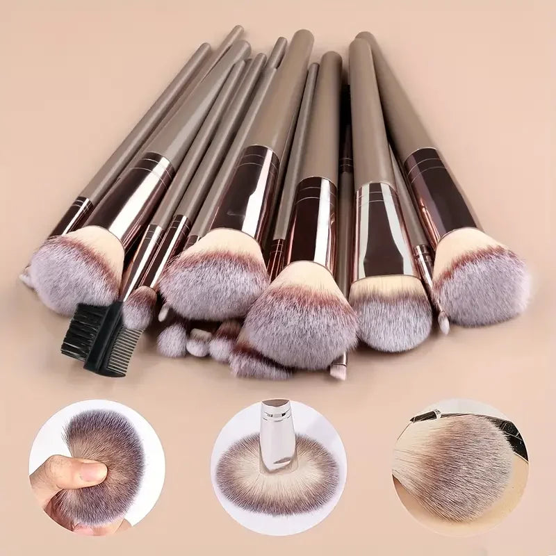Professional Makeup Brush Set – Soft Fluffy Foundation, Eyeshadow, Concealer, Blending & Kabuki Brushes | Beauty Tools for Women