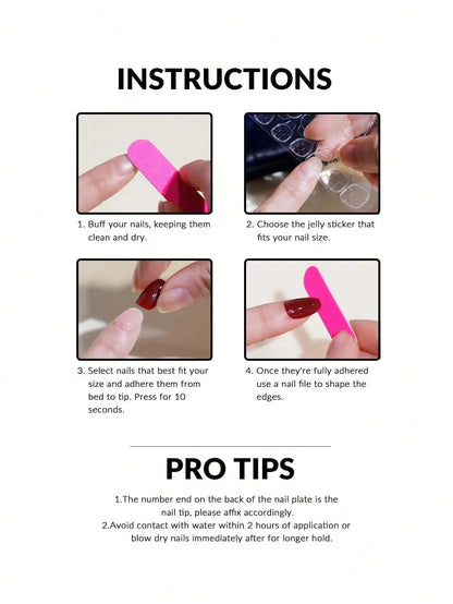 Short Square Press-On Nails – White French Tips with Cute Heart Design | Y2K Bridal Fake Nails Set for Women
