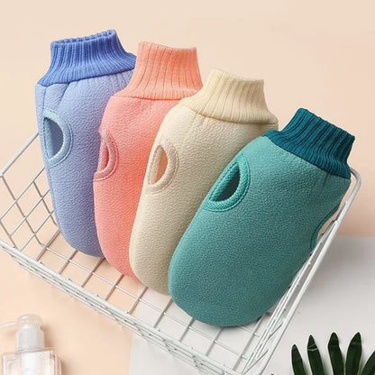 Exfoliating Shower Glove – Bath Body Scrub Mitt for Peeling, Dead Skin Removal, Spa Massage & Deep Cleansing