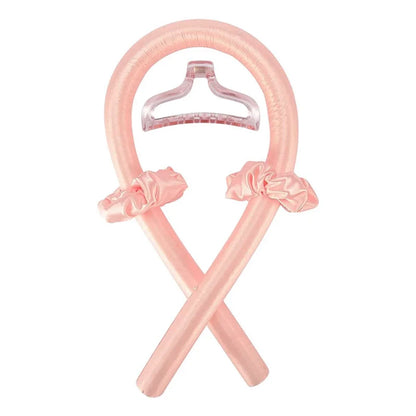 Heatless Curling Rod Headband – No Heat Silk Hair Curlers for Overnight Curls, Soft Sleep-In Ribbon Rollers, Lazy Hair Styling Tool
